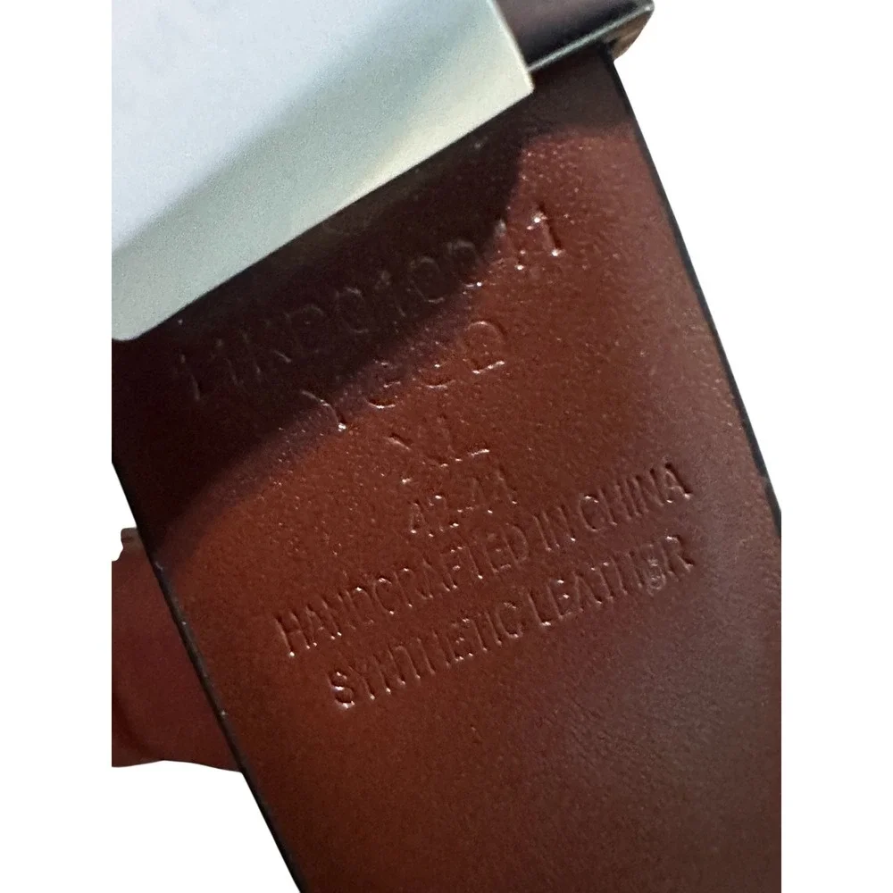 New Kenneth Cole Reaction Mens Reversible Belt Black Brown‎ XL 42-44